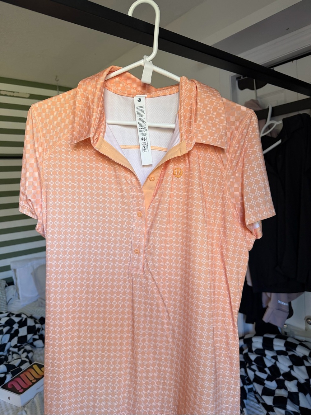 lululemon athletica Light Peach Short-Sleeve Polo